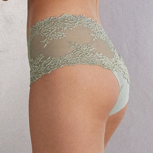 Intimissimi Pretty Flowers Briefs in Fade Green - Picture 3 of 7